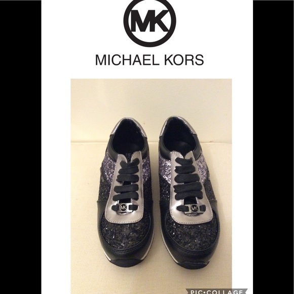 michael kors allie glitter sneakers